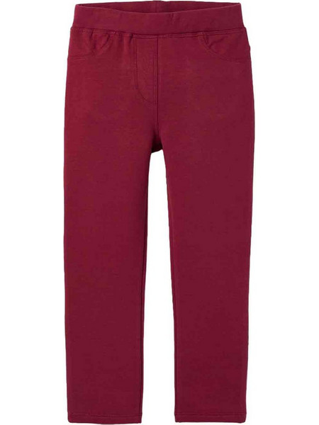 Παιδικό κολάν για κορίτσι, κόκκινο, slim fit,95% βαμβάκι-5% ελαστίνη