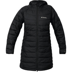 Columbia Powder Lite II Γυναικείο Μπουφάν Χειμωνιάτικο Puffer Μακρύ Μαύρο 2089371-010