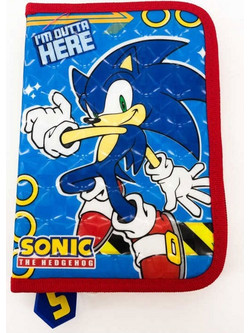 Setino Sonic Κασετίνα με 2 Θήκες Μπλε