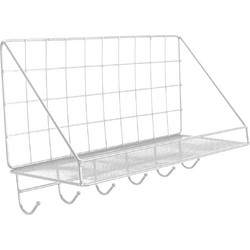 Επιτοίχιο Ράφι Οργάνωσης 35x12x20cm Άσπρο ή Μαύρο