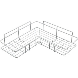 Μεταλλικό Γωνιακό Ράφι 26x26x9cm Άσπρο ή Μαύρο