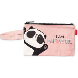 Legami Cotton Pouch Panda COZ0006 Γυναικείο Νεσεσέρ 21x14cm Ροζ