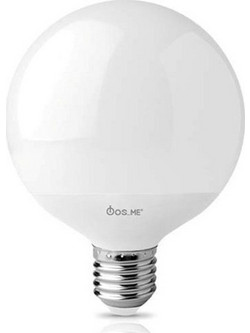 FOS_ME ΛΑΜΠΑ LED 15W G95 E27 GLOBO 1200 LUMENS ΘΕΡΜΟ ΦΩΣ ΛΕΥΚΟ 2800Κ 44-04744