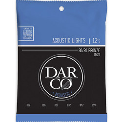 Martin Guitar Darco D520 Σετ 6 Χορδές Ακουστικής Κιθάρας 80/20 Bronze 12-54" Light Tension