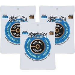 Martin Guitar MA550 3 Σετ 6 Χορδές Ακουστικής Κιθάρας Phosphor Bronze 13-56" Medium Tension