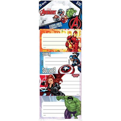 Διακάκης 20 Ετικέτες Αυτοκόλλητες Avengers σε 5 Φύλλα