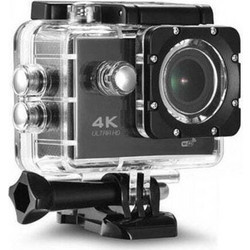 S2R Action Camera 4K Ultra HD με WiFi και Οθόνη 2" Μαύρη