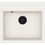 Helika Quadro SQQ100-710 AQP-601 Ένθετος Νεροχύτης Γρανίτη Λευκός 56.5x51cm
