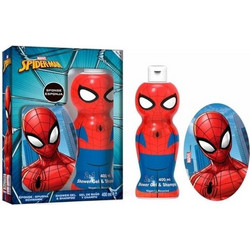 Disney Spiderman 2in1 Shower Gel & Shampoo 400ml + Sponge