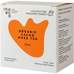 Rhoeco Κελύφη Σπόρων από Βιολογικό Κακάο Chai 10 Φακελάκια 16787