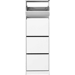 Fidelio Home Παπουτσοθήκη Ξύλινη Λευκή Μ51xΠ26xΥ157cm FD-SHC340-BB