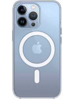 Back Cover Θήκη Ενισχυμένης Σιλικόνης με Magsafe για Apple iPhone 13 Pro Max Διάφανο