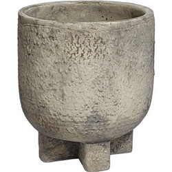 MarHome Κασπώ Στρογγυλό με Πόδια Γκρι 14x16cm 06-20140