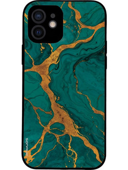 Sonique Marble Series Θήκη iPhone 12 Green