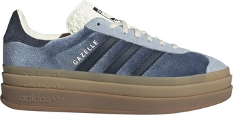 adidas gazelle silver green womens Shop Beige Womens Gazelle Bold Lace Up Sneakers – Shoebacca main image 1