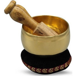 Gift Set Zen Μπολ Διαλογισμού - Tibetan Brass Singing Bowl 8cm