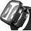 AHAstyle WG56-2 2-pack Πλαστική Θήκη Tempered Glass για Apple Watch 7 / 8 / 9 45mm Διαφανής