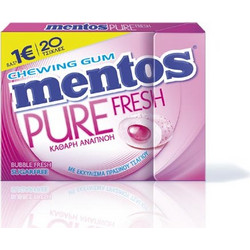 Mentos Pure Fresh Bubble Fresh Τσίχλες 30gr Τεμάχιο