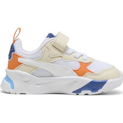Puma Παιδικά Sneakers Λευκά Πορτοκαλί Navy Μπλε 390840-20