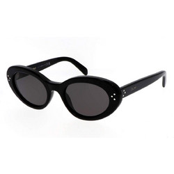 Celine CL40193I 01A Γυναικεία Γυαλιά Ηλίου Οβάλ Κοκάλινα Μαύρα με Μαύρο Polarized Φακό