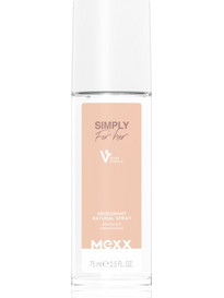 Mexx Fashion Simply For Her Φυσικό Γυναικείο Αποσμητικό Spray Χωρίς Αλουμίνιο 75ml