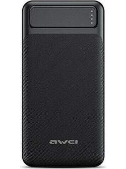 Awei P6K Power Bank 20000mAh με 2 Θύρες USB-A Quick Charge 3.0 Black