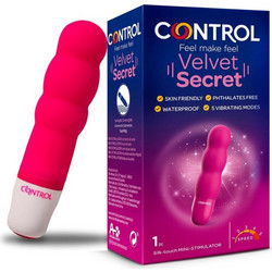 Control Velvet Secret Δονητής 10cm Ροζ