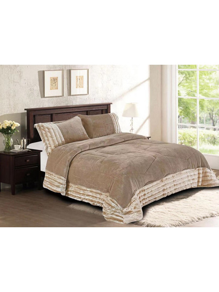 Kipper Κουβερτοπάπλωμα Υπέρδιπλο 220x240 Pilar Beige