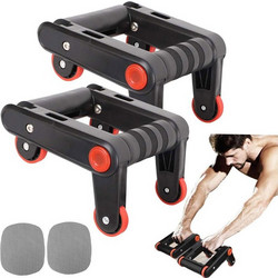 Σετ Λαβές για Κοιλιακούς και Push Ups με Τροχούς 2 τμχ Verk Group 5907451325872