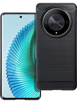Forcell Carbon Fiber Θήκη Σιλικόνης (Honor Magic 6 Lite 5G) Black
