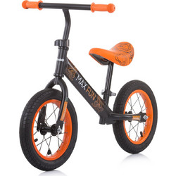 Chipolino Max Fun Air Παιδικό Ποδήλατο Ισορροπίας Μαύρο Πορτοκαλί