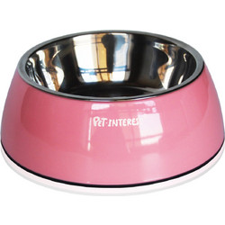 Mπολ τροφοδοσίας Pet Interest Deluxe Bowl Ροζ M 350/450ml