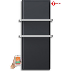 Radialight Icon 2B WiFi Grey Ηλεκτρική Πετσετοκρεμάστρα 1000W με Θερμοστάτη 110x45cm