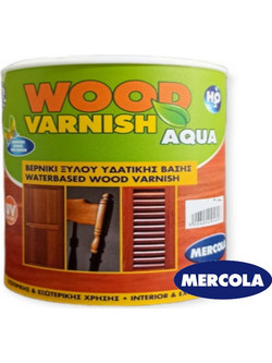 Mercola Wood Varnish Aqua Βερνίκι Διάφανο Gloss 0.375lt