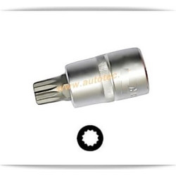 Καρυδάκι 1/2 με Μύτη Spline M16Χ55mm SINPPA VANADIUM J1260M16