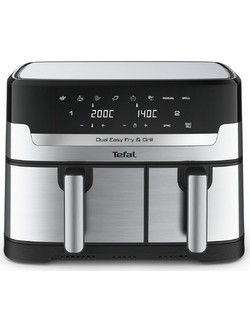 Tefal Dual Easy Grill EY905D Air Fryer 8.3lt με Διπλό Κάδο