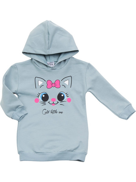 Φόρεμα Φούτερ Cute Little Me Αqua Energiers 46752
