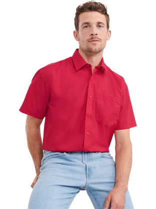 Russel Athletic Ανδρικό Πουκάμισο Κοντομάνικο R-935M Classic Red