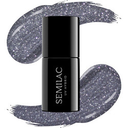 Semilac UV Hybrid 107 Steel Grey Ημιμόνιμο Βερνίκι Νυχιών 7ml