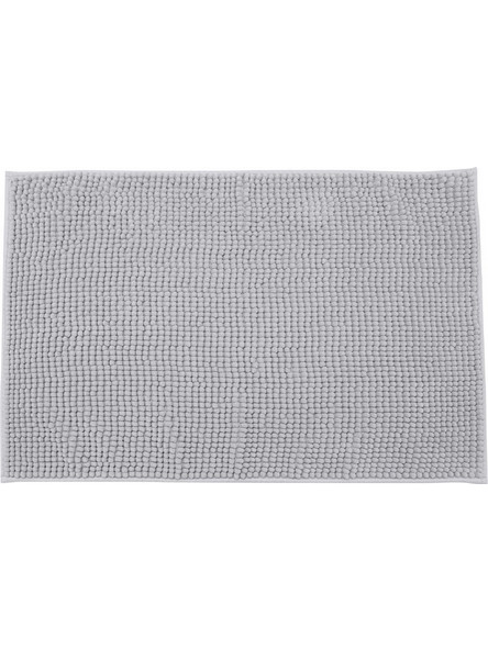 Estia ESTIA ΤΑΠΕΤΟ ΜΠΑΝΙΟΥ BEADS 80x50cm ΠΟΛΥΕΣΤΕΡΑ ΓΚΡΙ ΑΝΟΙΧΤΟ
