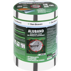 DEN BRAVEN ALUBAND ΑΣΦΑΛΤΙΚΗ ΤΑΙΝΙΑ ΜΕ ΕΠΙΚΑΛΥΨΗ ΑΣΗΜΙ 30CM 10 ΜΕΤΡΑ