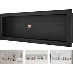 VEVOR Ντουλάπι Ντους 40.64 x 127 cm, Μαύρο, Μοντέρνα Θήκη Σαπουνιού για Μπάνιο SLLYBK1C14YCMH2GDV0