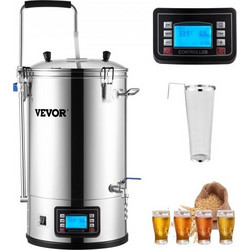 Σύστημα Ζυθοποίησης VEVOR 8L, 220V, με Αυτόματο/Χειροκίνητο Πίνακα PJNJQBXGO220V0G5NV2