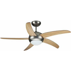 V-Tac 7916 Ανεμιστήρας Οροφής 132cm 60W με Φως & Τηλεχειριστήριο Καφέ