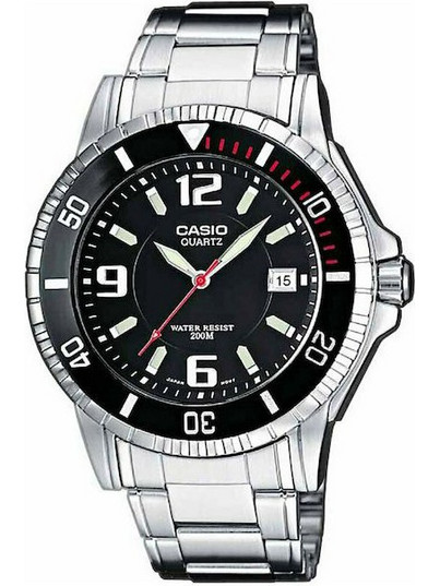 Casio Ανδρικό Ρολόι με Ασημί Μεταλλικό Μπρασελέ MTD-1053D-1AVEF
