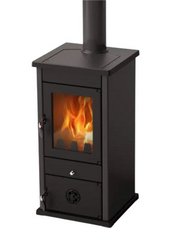 Mbs Thermo Vesta Black Ατσάλινη Ξυλόσομπα Καλοριφέρ 9kW