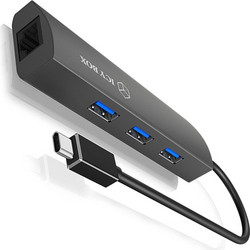 RaidSonic Icy Box IB-HUB1406-C USB Hub 3.0 USB-C με 3 Θύρες USB-A / Ethernet