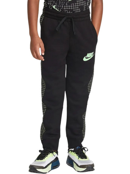 Nike French Terry Παιδικό Παντελόνι Φόρμας Μαύρο 86H485-023