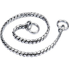 Αλυσίδα Πνίχτης Pet Interest Round Brass Snake Chain cp silver Small 35cm