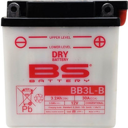 BS Μπαταρία Μοτοσυκλέτας BB3L-B Dry 30A 3.2Ah